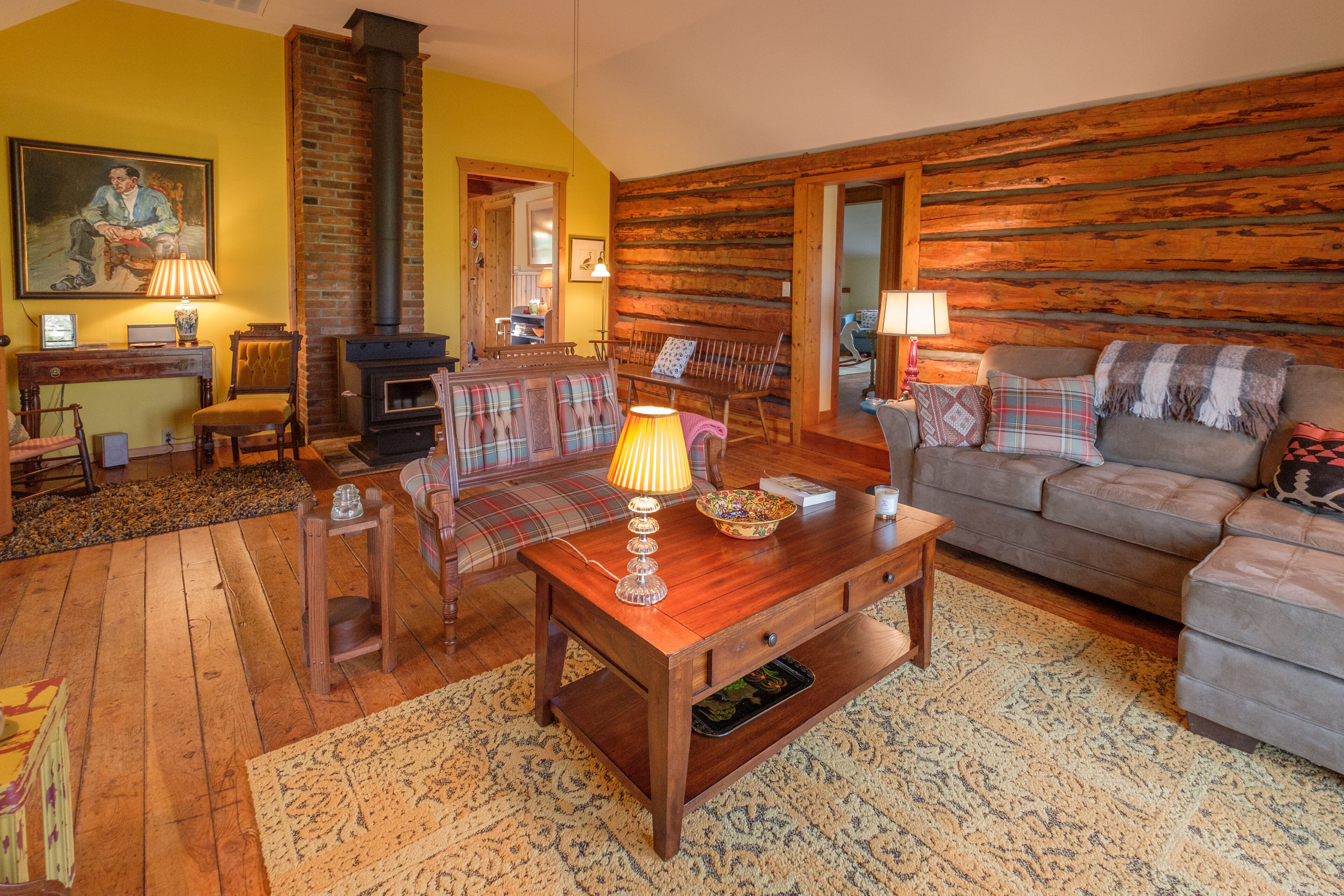 Willetta's Cabin Is An Enlarged Nineteenth Century Log Cabin