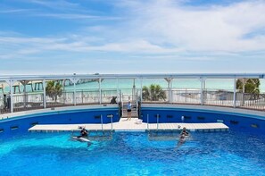 Una piscina riscaldata