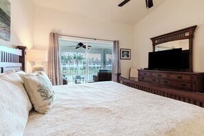 2 bedrooms, iron/ironing board, free WiFi, bed sheets - Relax on the oversized lanai featuring an outdoor kitchen and mid-water view. (Naples)