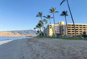 Am Strand, Liegestühle, Strandtücher