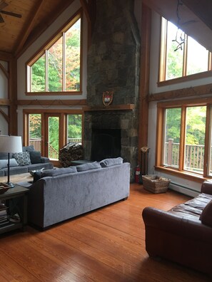 Smart TV, fireplace, DVD player, table tennis