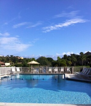 A heated pool