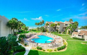 A heated pool