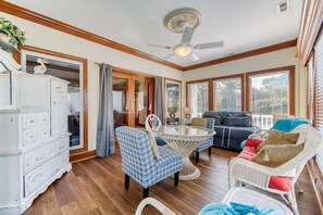 TV, video games, DVD player, books