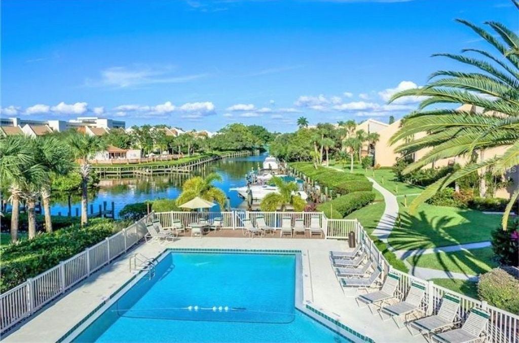 One of Two Heated Pools