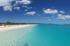Sun-loungers, beach umbrellas, beach towels