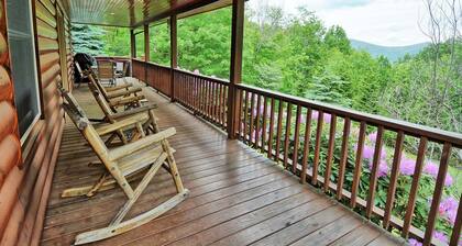 Buckin 'Crazy-romanttinen mökki w / HOT putki, Wi-Fi, takka, Puskurin allas, AC & VIEWS!