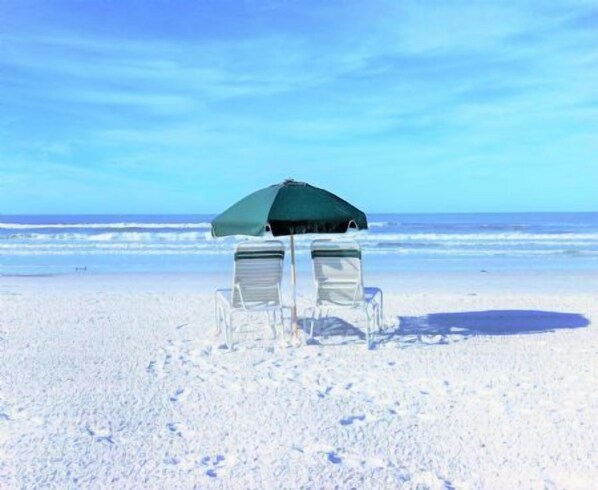 Accommodatie ligt op het strand