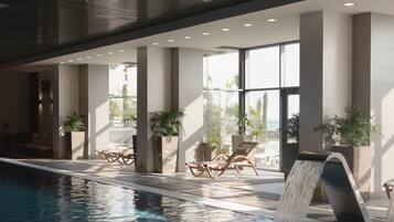 Indoor pool, outdoor pool