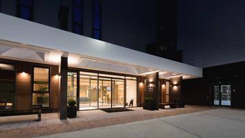 Overnatningsstedets indgangsparti