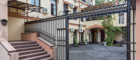 Majoituspaikan julkisivu