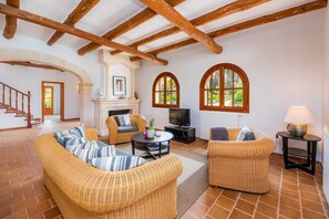 Fernseher, Kamin