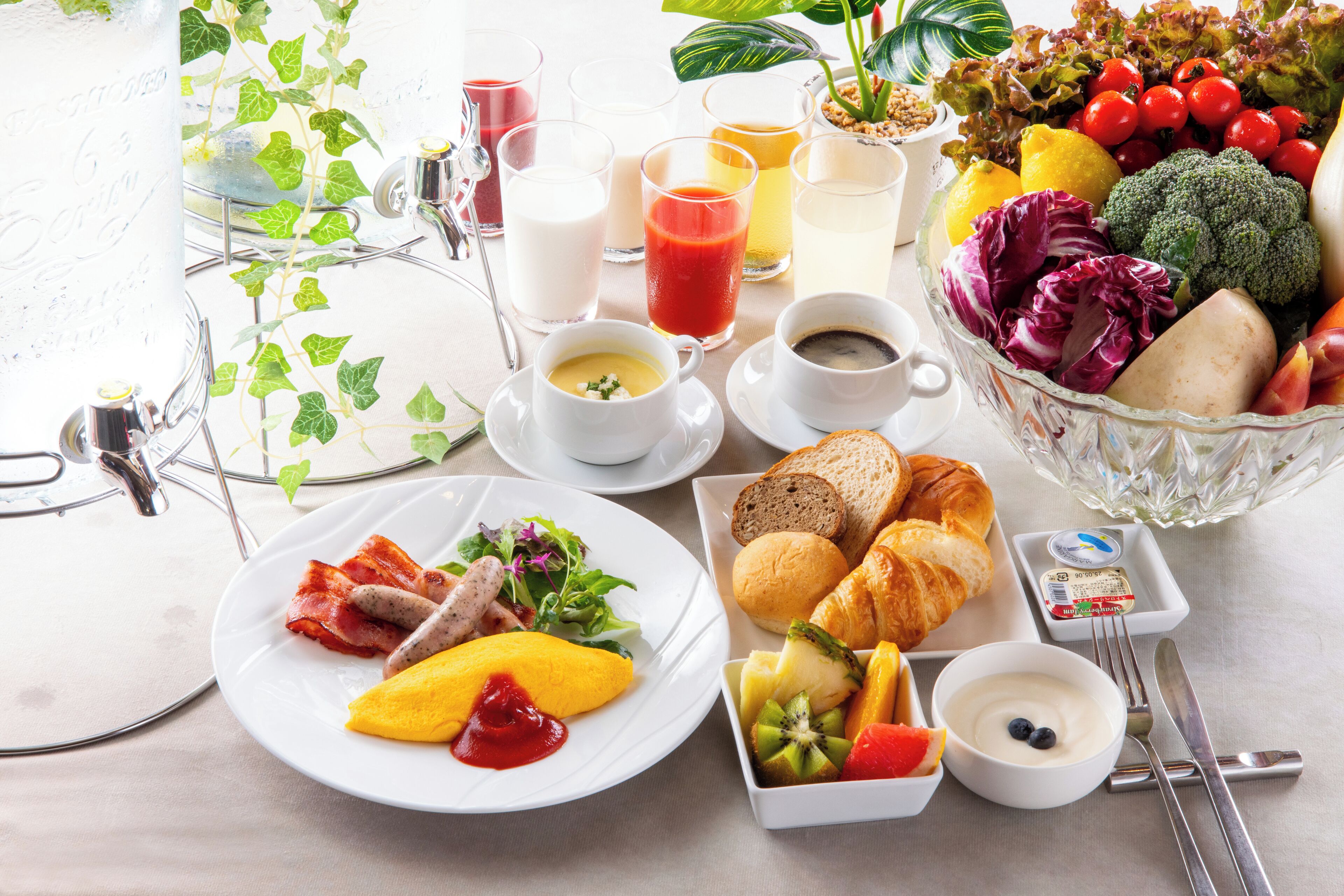 Dagelijks ontbijtbuffet (JPY 3300 per persoon)