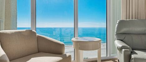 Flat-screen TV, DVD player