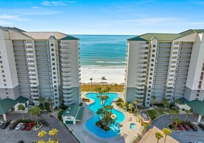 Exterior - Enjoy oceanfront views from this cozy 1-bedroom condo in Panama City Beach! (Panama City Beach)