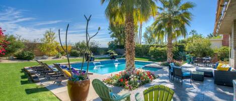 A heated pool