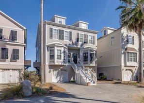 Exterior - Charming 3BR Folly Beach Townhome: Water Views, Pool Access & Steps to Fun (Folly Beach)