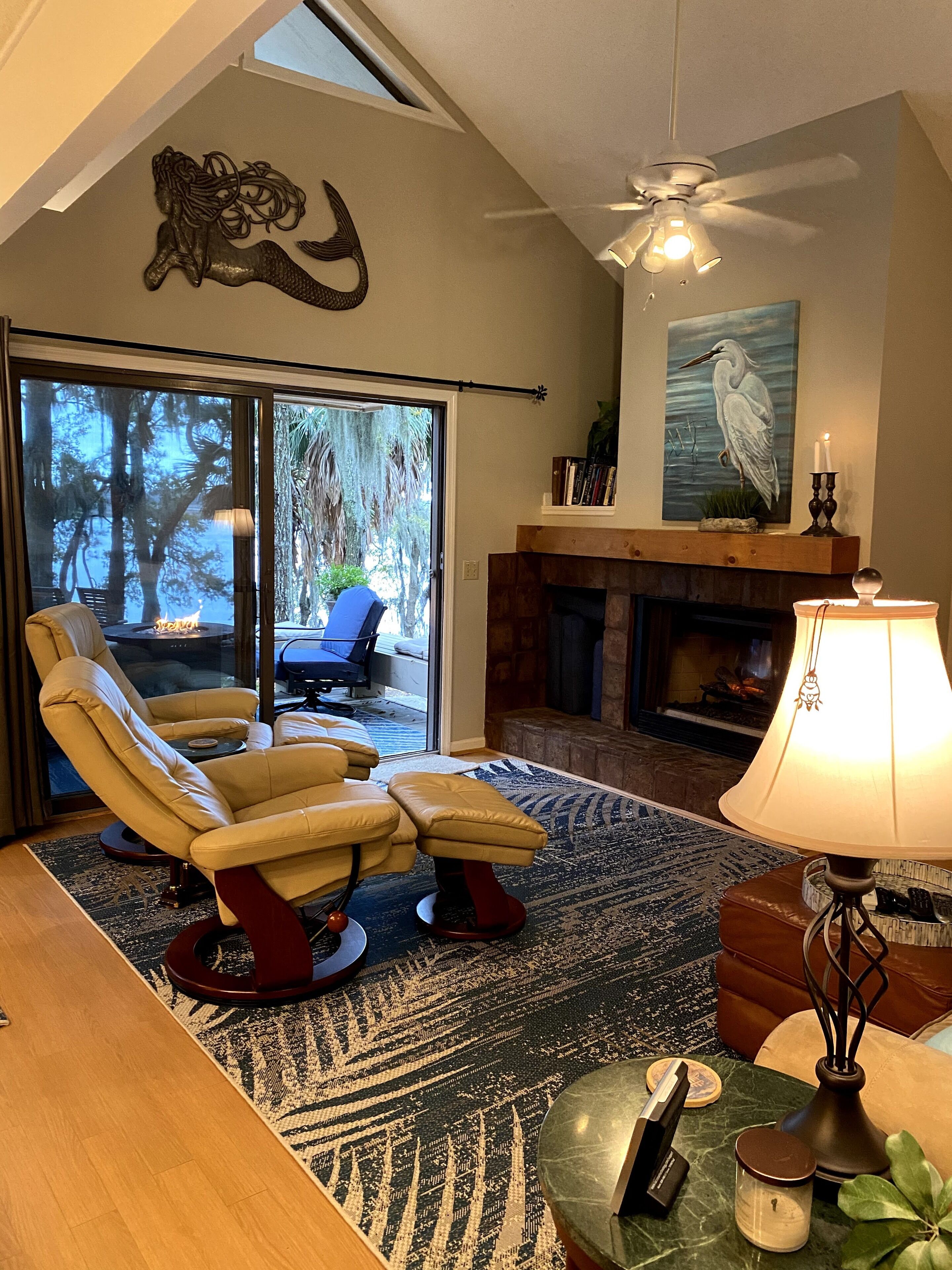 Dataw Island Villa on Ocean Waterway with Dock, Kayak, Bikes, WIFI, 4 TVs, Grill