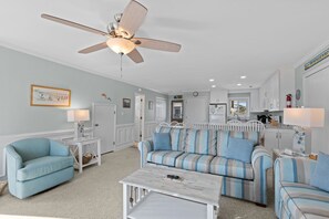 TV, DVD player - 3BR Duplex - Ocean Front - Coast Guard Rd. (Emerald Isle)