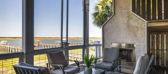 'Serenity Sunset' ~ Piscina y muelle privados ~ Vistas increíbles de la puesta de sol ~ 7 habitaciones * Cine