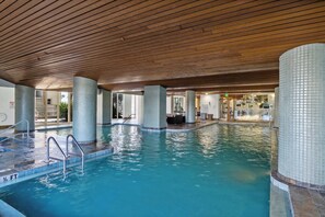 Indoor pool, a heated pool