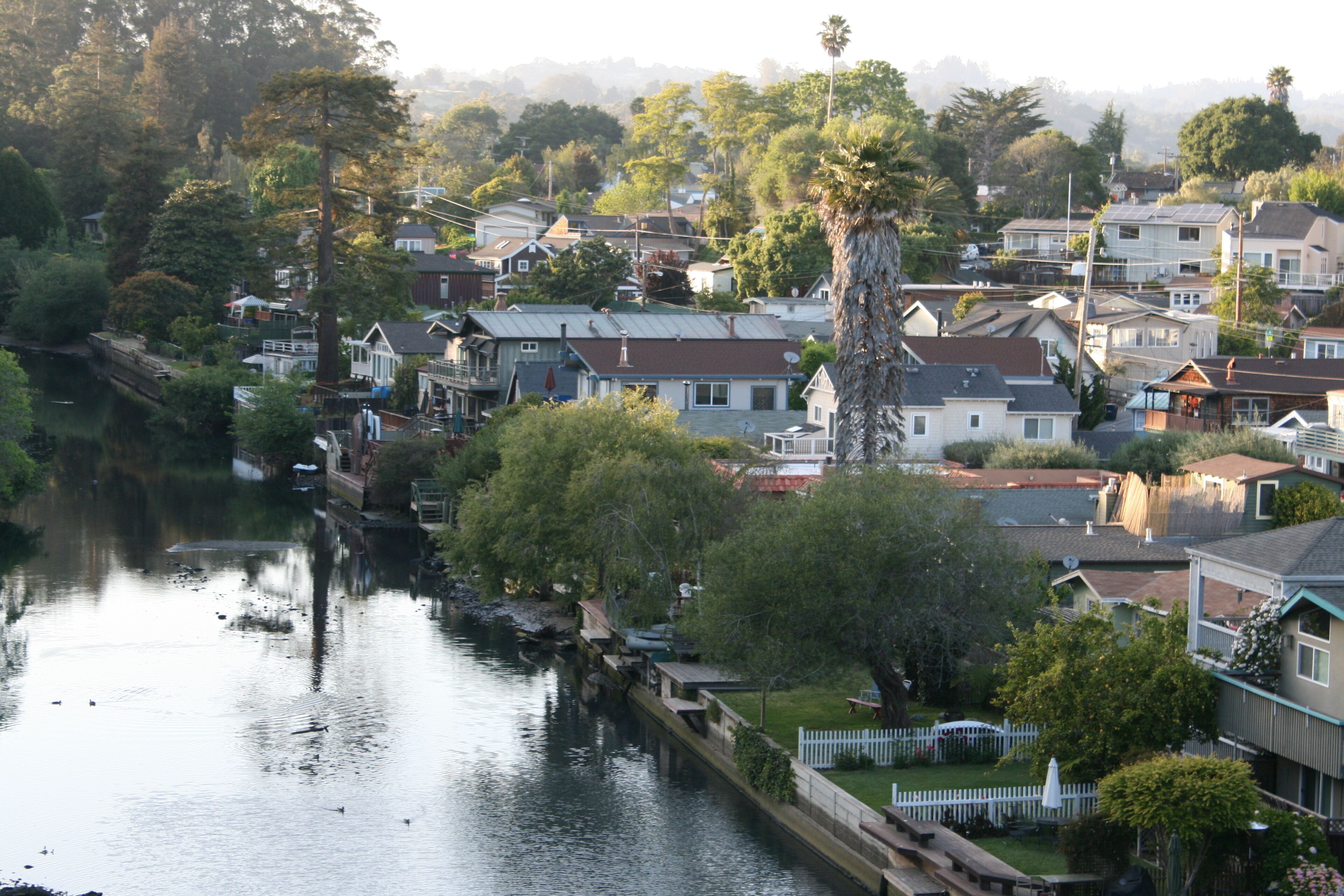 Yard view from atop train trestle.