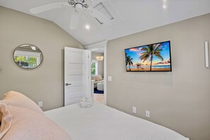 1 間睡房、熨斗/熨衫板、免費 Wi-Fi、床單