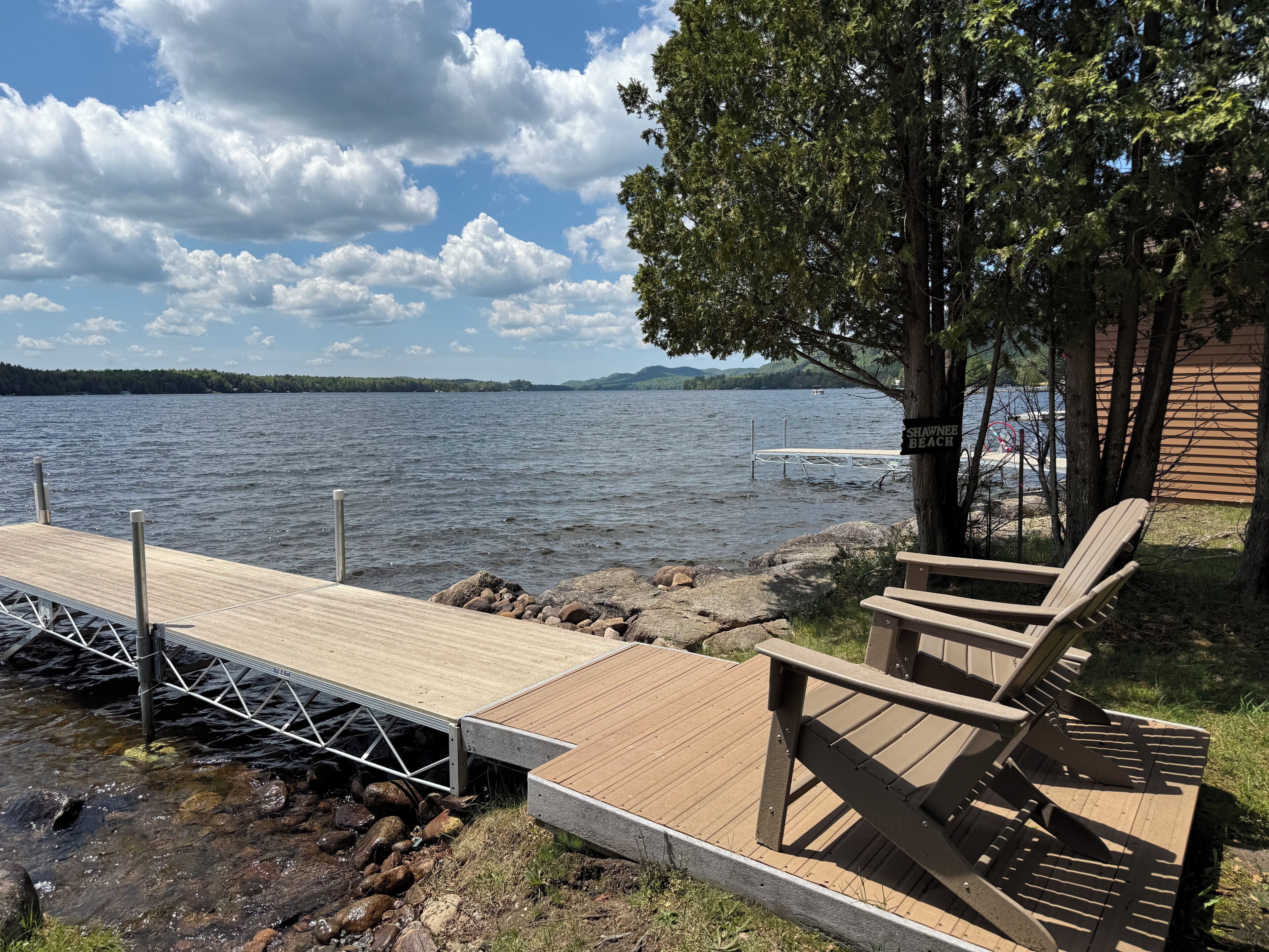 Lake access with dock 