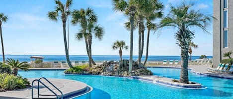 Een verwarmd zwembad