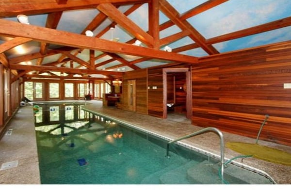 Private indoor pool suite (Heated but NOT air conditioned) w/child safety alarm