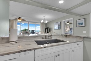 Fridge, microwave, oven, dishwasher - Tower 4, 1st Floor!!  Beach Chairs Included!! (Panama City Beach)