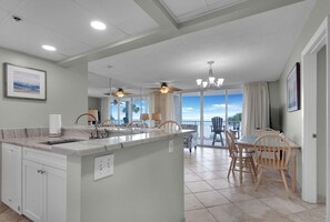 Fridge, microwave, oven, dishwasher - Tower 4, 1st Floor!!  Beach Chairs Included!! (Panama City Beach)