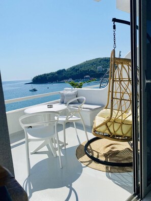 Superior Double Room, Balcony, Sea View | Terrace/patio