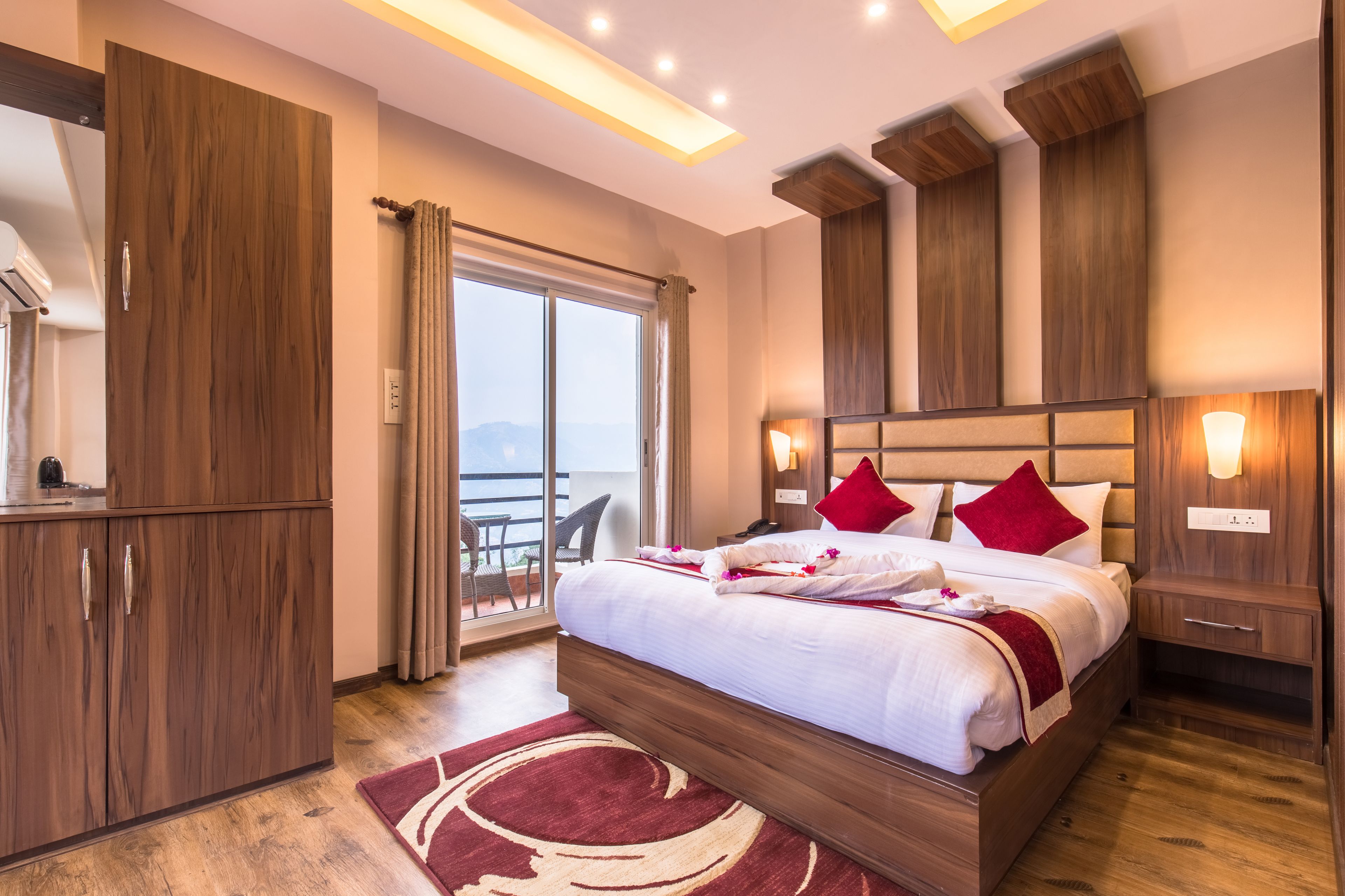 Suite Confort, accessible aux personnes à mobilité réduite, vue montagne