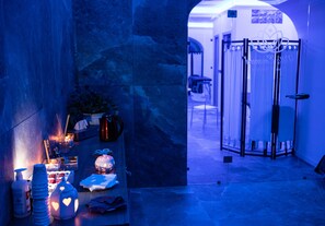 Salas de tratamientos para parejas, baño turco/hammam