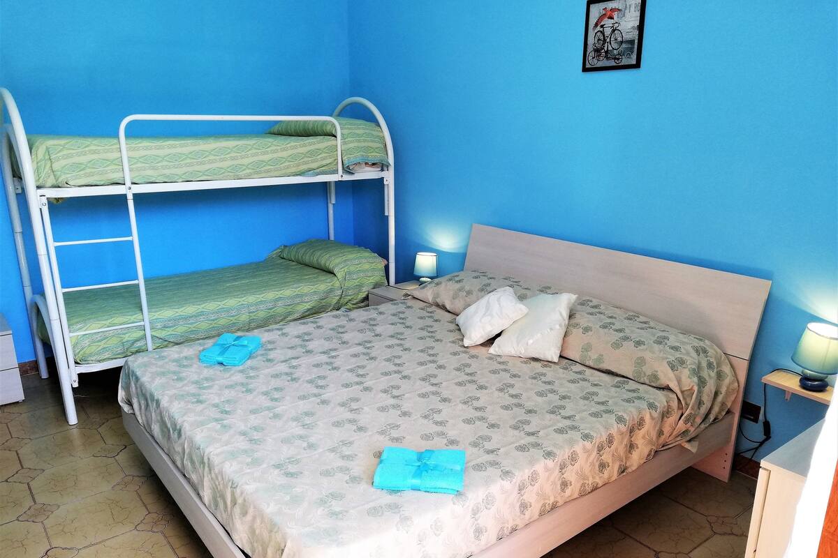Quadruple Room, Balcony, Garden View | 1 bedroom, free WiFi, bed sheets