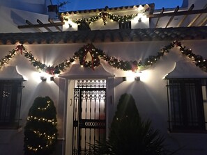 Front of property – evening/night