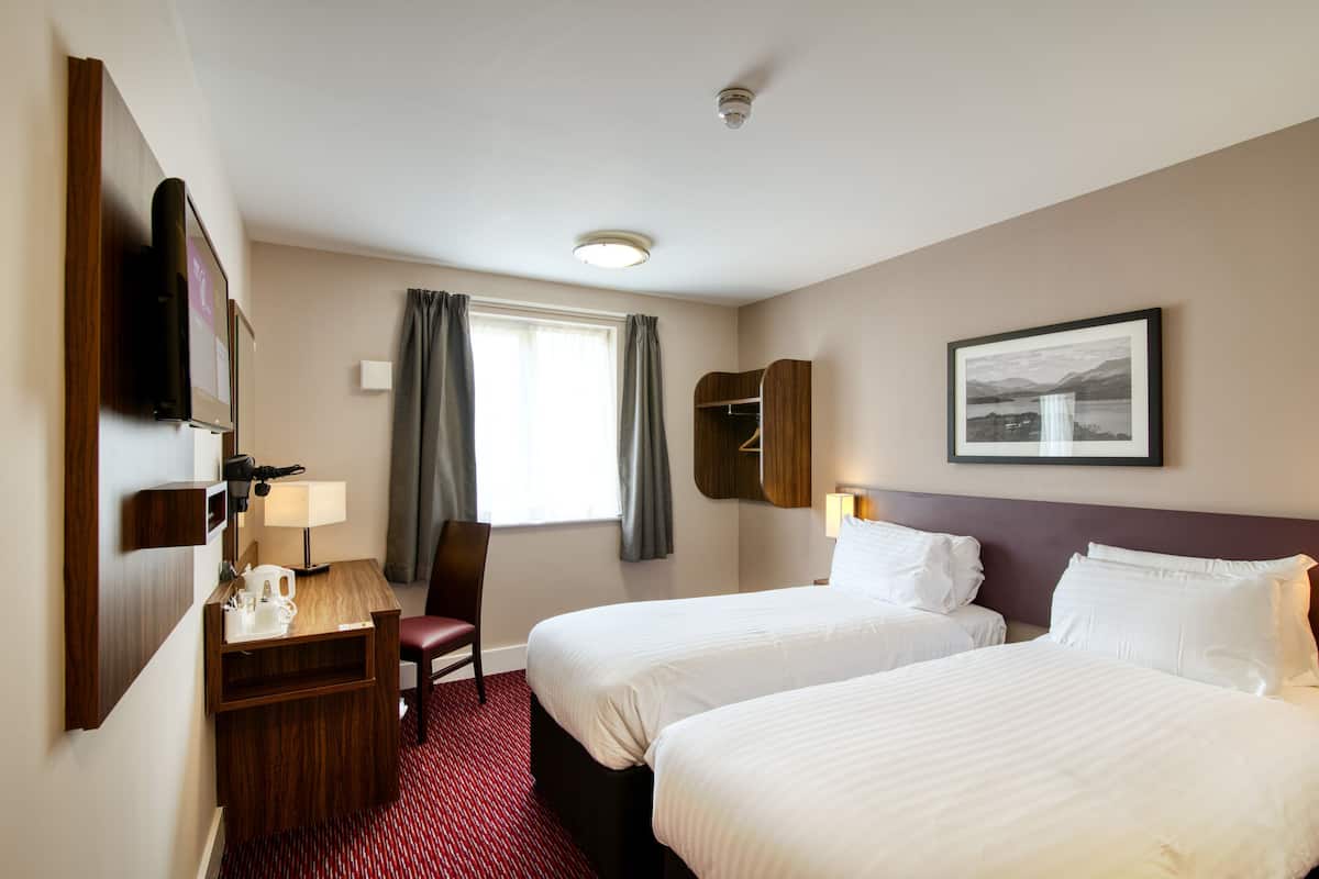 Desk, iron/ironing board, free WiFi, bed sheets