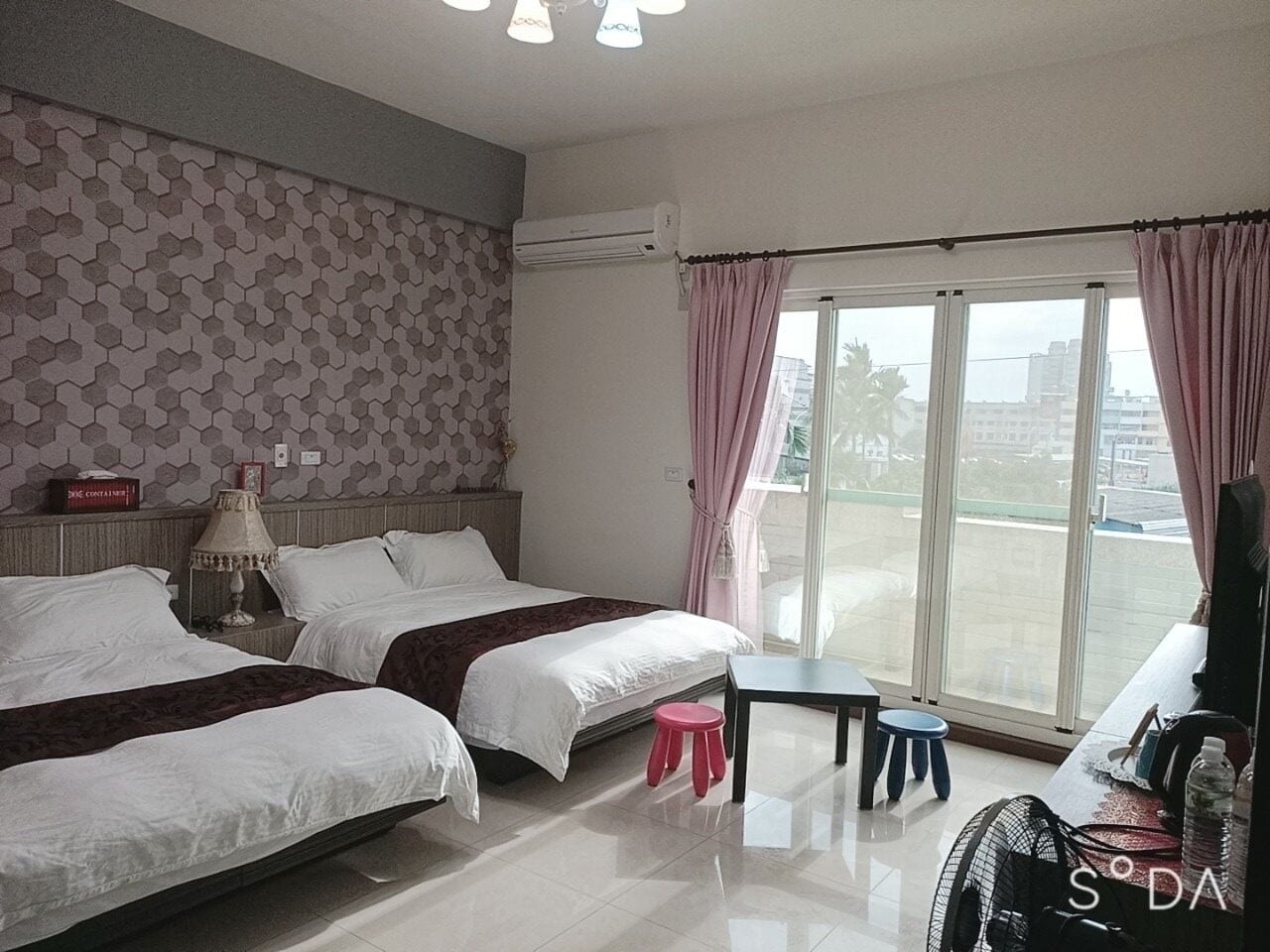 Basic Quadruple Room | Down comforters, desk, blackout drapes, free WiFi