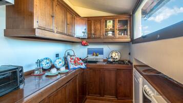 Panoramic Penthouse, 1 Double Bed, Non Smoking, Hill View | Private kitchen