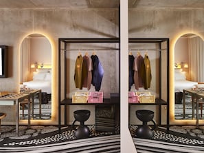 Chambre, 2 lits une place