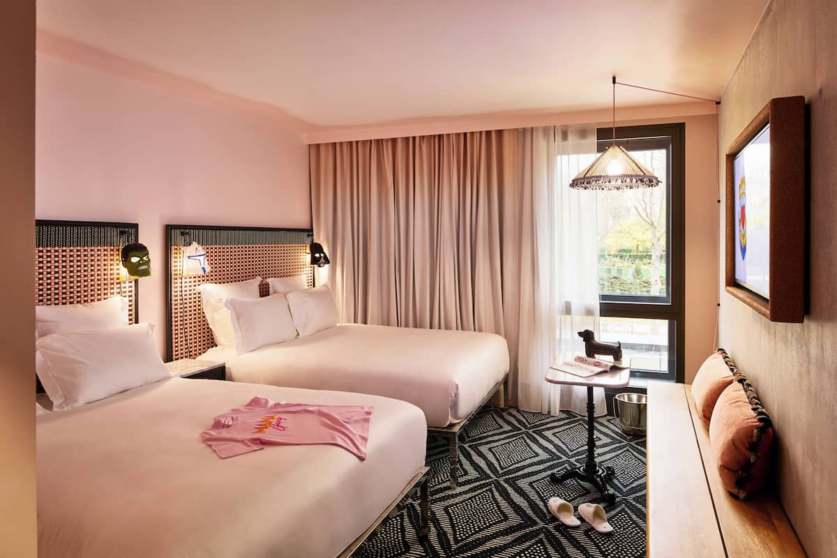 Family Room, Multiple Beds | Premium bedding, in-room safe, desk, blackout drapes