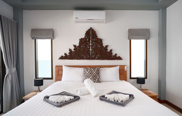 2 makuuhuonetta, tallelokero huoneessa, silitysrauta/-lauta, Wi-Fi