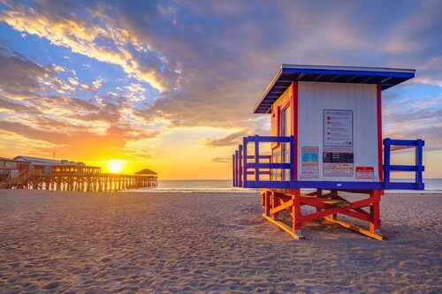 Family Friendly Beachfront Retreat Next to Cocoa Beach Pier with Heated Pool