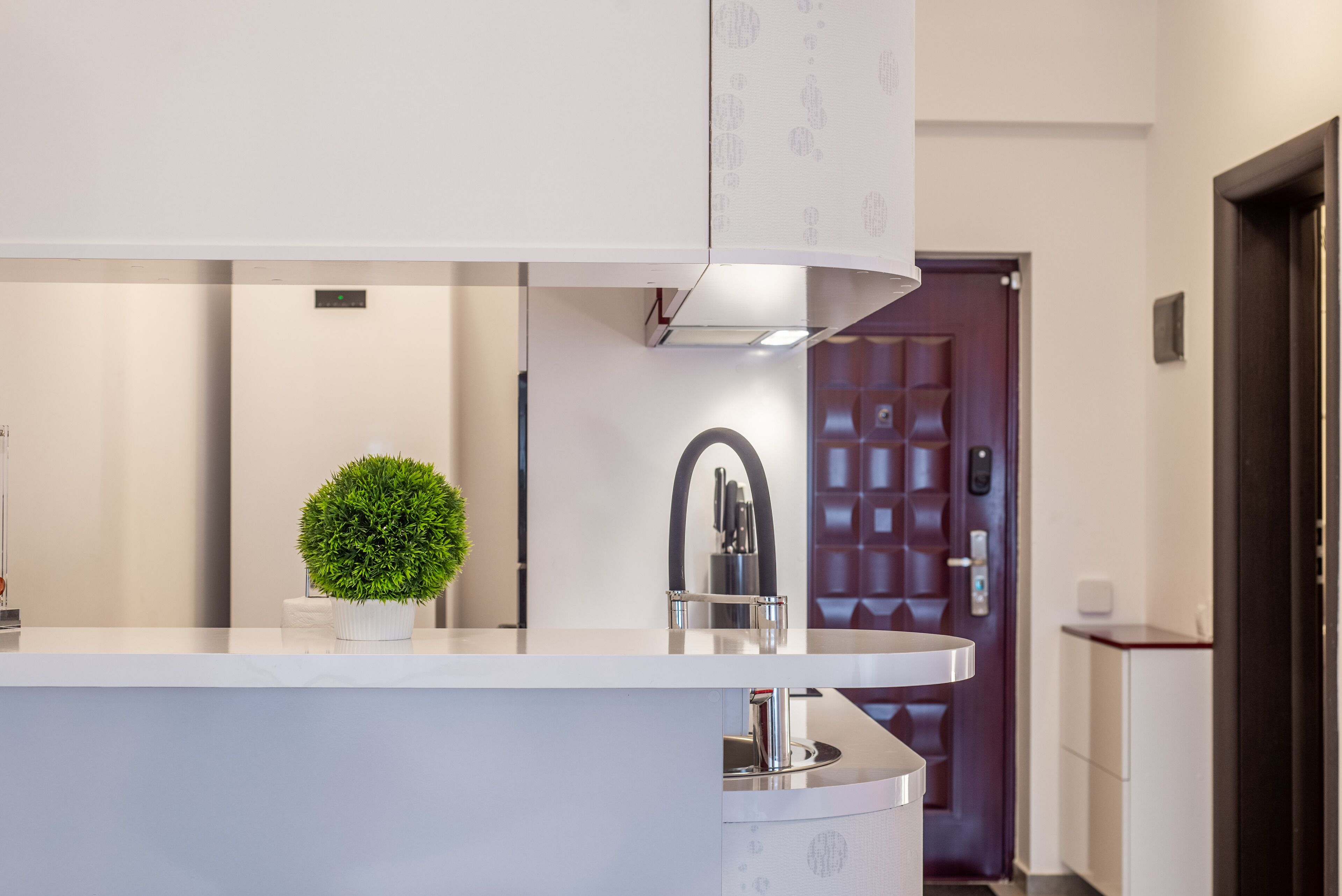 Luksus-studiosuite - 1 soveværelse - ryger - byudsigt | Privat køkken | Køleskab/fryser i fuld størrelse, mikrobølgeovn, ovn, kogeplade