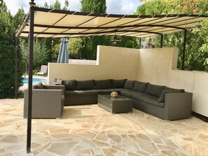 Terrace/patio - Secluded 5* rated villa with private heated pool and full air conditioning (Flayosc)