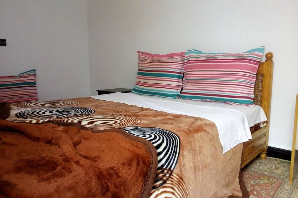 Desk, blackout curtains, free WiFi, bed sheets