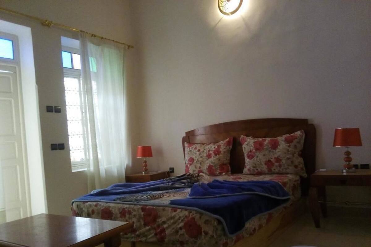 Desk, blackout curtains, free WiFi, bed sheets