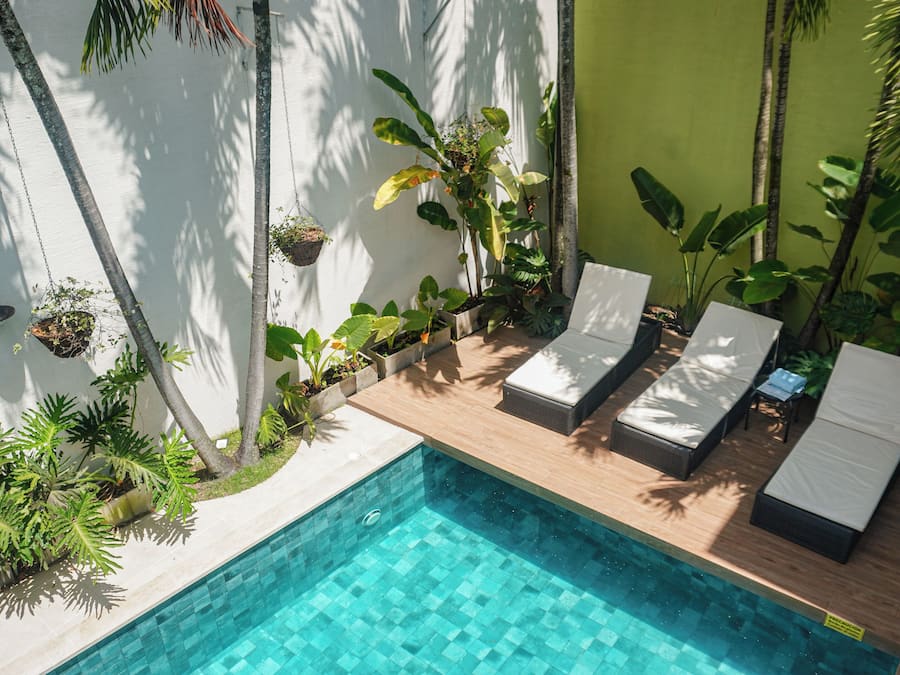 Outdoor pool, open 8:00 AM to 7:00 PM, sun loungers