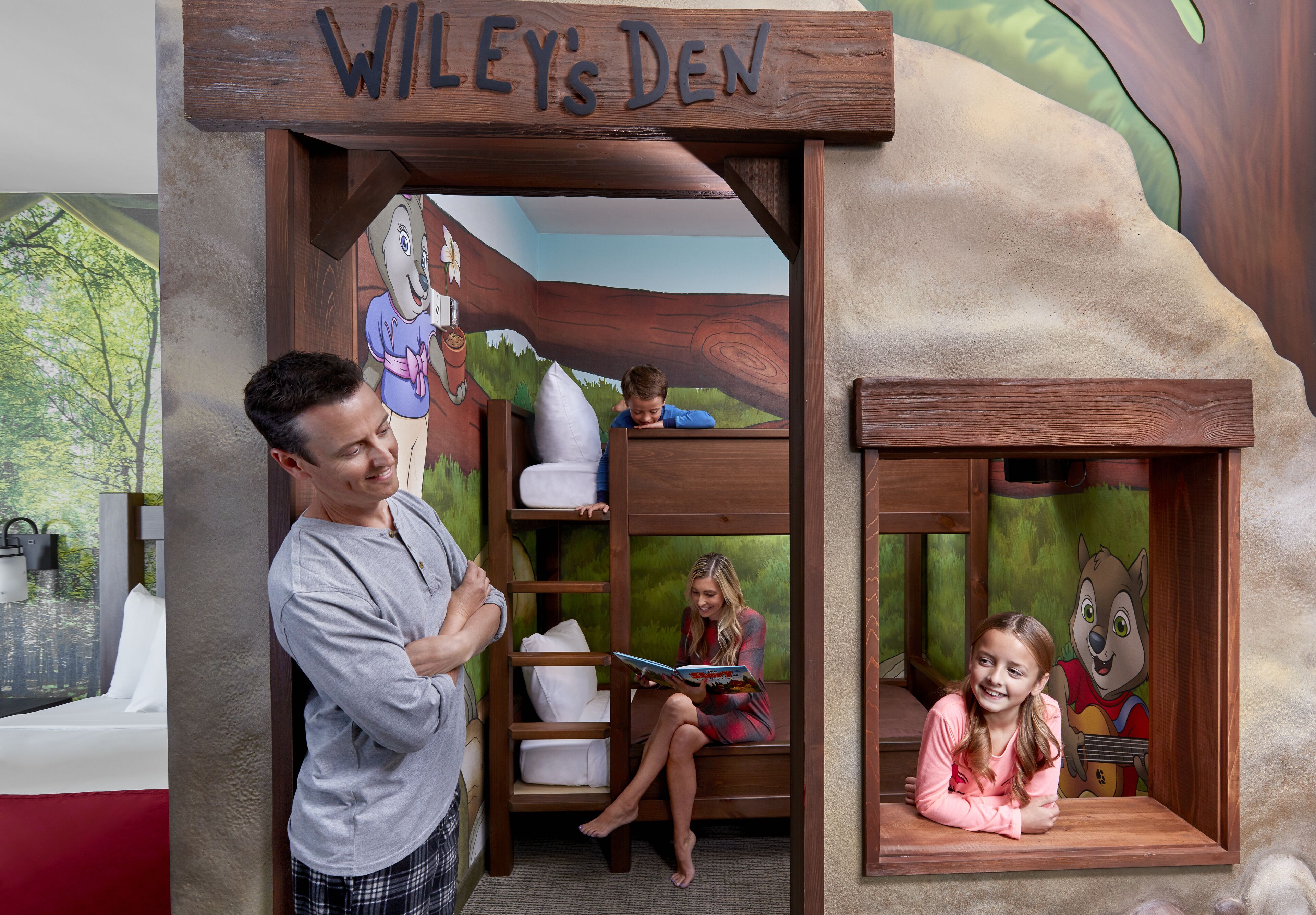 suite (wolf den - water park included) | free wifi, bed sheets